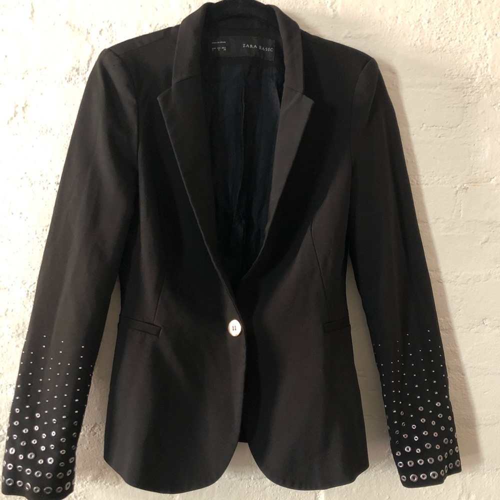 Zara classic Blazer W/ Studding detailing